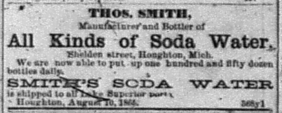 Newspaper ad - <i>The Portage Lake Mining Gazette</i>, 02 Aug 1866